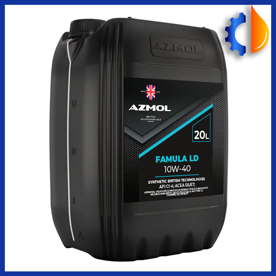 Дизельна олива моторна Famula LD 10W-40 Azmol 20 л, найкраща універсальна синтетична автоолія Азмол бензин