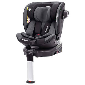 Автокрісло з поворотом та опорною стійкою ISOFIX Avalon Автокрісло від народження до 15 місяців (40-150 см) Чорний