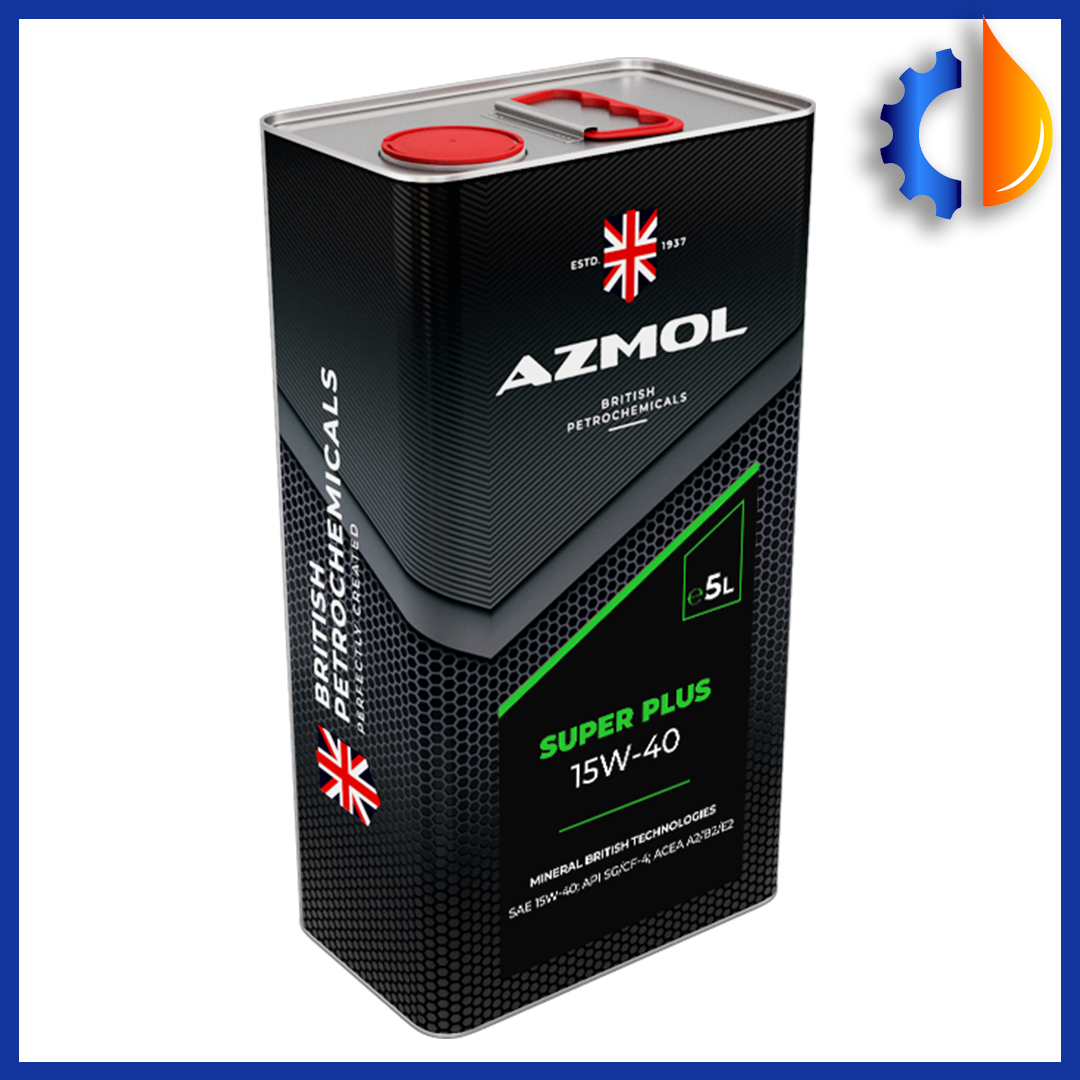 Мінеральна моторна олива AZMOL Super Plus 15W-40 5 л, універсальна всесезонна олива азмол для двигуна, фото 1