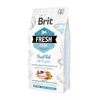 Сухий корм Brit Fresh для дорослих собак великих порід, для м'язів та суглобів, з рибою та гарбузом, 2,5 кг