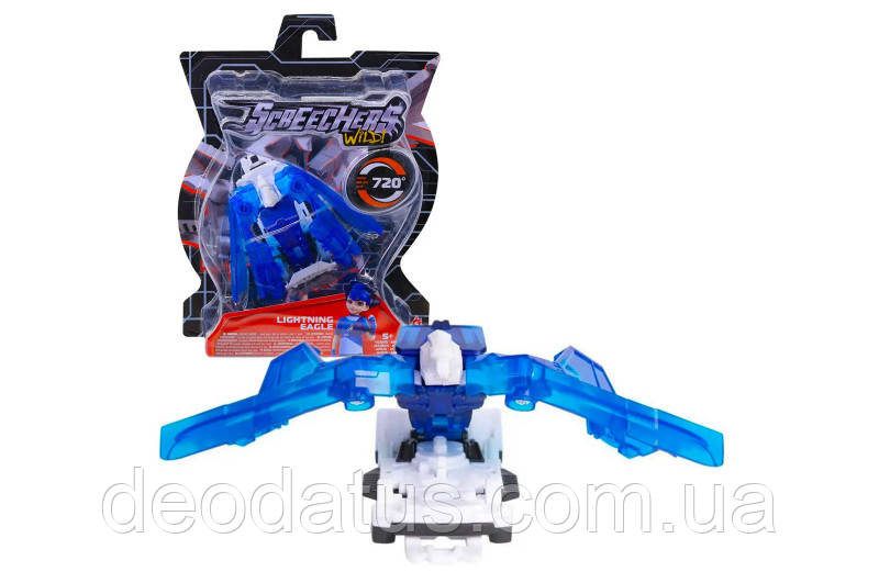 Машинка-трансформер Screechers Wild S4 L0 Скрічер Лайтнінг Ігл EU685003, фото 1
