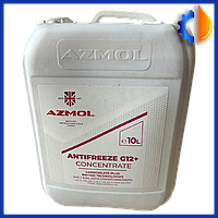 Красный концентрат антифриза AZMOL Antifreeze G12+ 10л для охлаждения автомобиля, концентрат g12 азмол