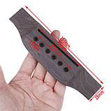 Бридж (струнотримач) для акустичної гітари (палісандр), фото 4