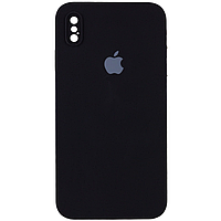 Чехол FULL Silicone Case для iPhone X / Xs Black (силиконовый чехол силикон кейс на айфон Х Хс 10 с)