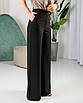 Жіночі брюки палаццо Анталія чорні, стильні широкі штани із завищеною талією, фото 8