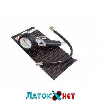 Пістолет для підкачування шин із манометром 0-16bar на блістері F-2370 Forsage