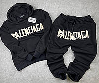 Мужской спортивный костюм Balenciaga ПРЕМИУМ черный
