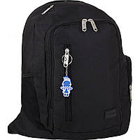 Рюкзак для ноутбука 29 л унисекс Bagland черный с одним отделением и накладным карманом "Техас" (00532662)