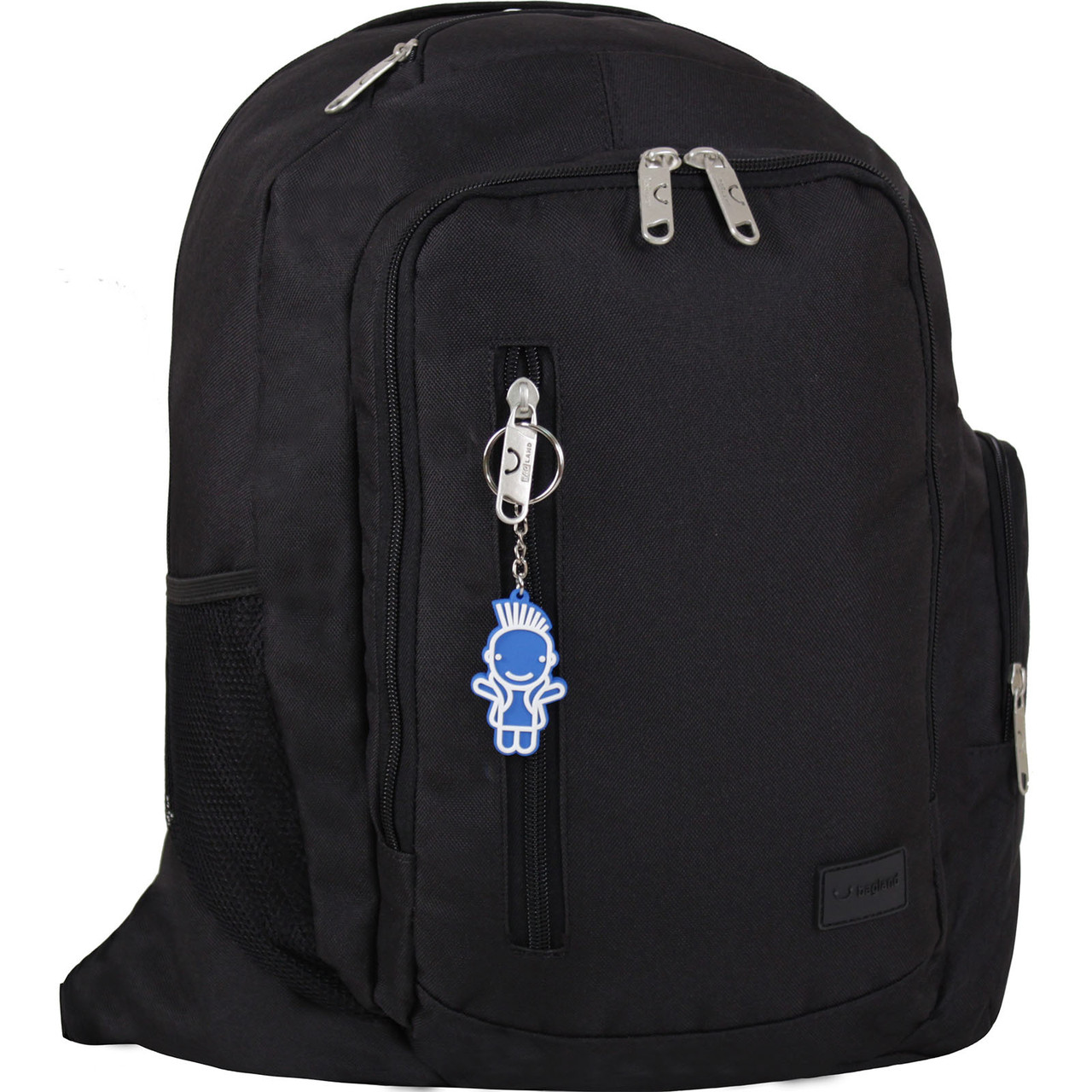 Рюкзак для ноутбука 29 л унісекс Bagland чорний з одним відділенням та накладною кишенею "Техас" (00532662)