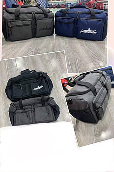 Сумка спортивна дорожня 54*30 см на блискавці з довгим ремінцем у різних кольорах Karman