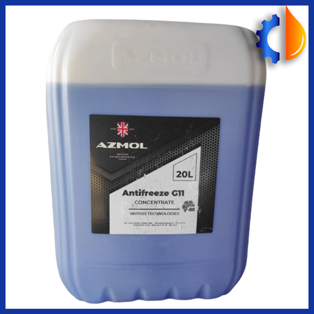 Автомобільний синій концентрат AZMOL ANTIFREEZE G11 20 л, концентрат охолоджувальної рідини для авто Азмол