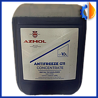 Автомобильный синий концентрат AZMOL ANTIFREEZE G11 10л, концентрат охлаждающей жидкости для авто Азмол