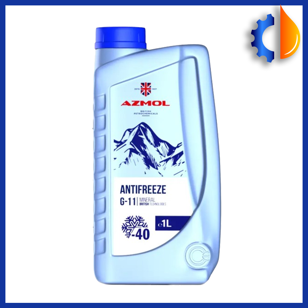 Охолоджувальна рідина для автомобіля Antifreeze G-11 AZMOL 1 літр, синій антифриз для системи охолодження Азмол