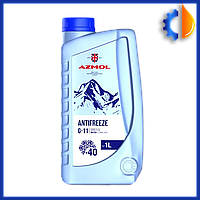 Охолоджувальна рідина для автомобіля Antifreeze G-11 AZMOL 1 літр, синій антифриз для системи охолодження Азмол