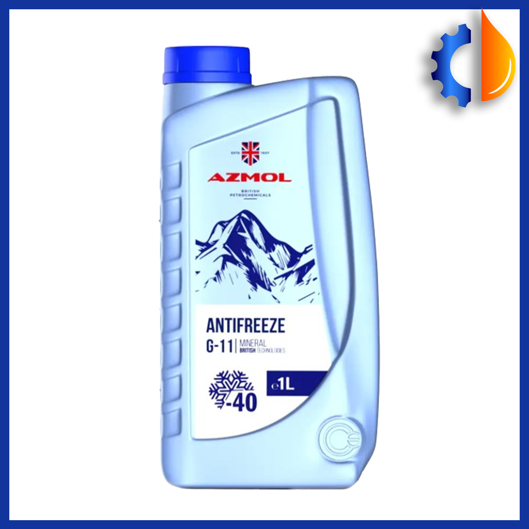 Охлаждающая жидкость для автомобиля Antifreeze G-11 AZMOL 1 литр, синий антифриз для системы охлаждения Азмол - фото 1 - id-p2110013277