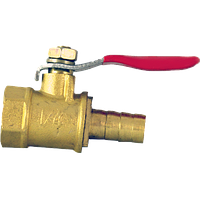 Кран кульовий 1/4" зі штуцером на 6 мм