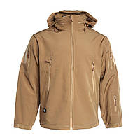 Тактическая куртка SoftShell, цвет койот, размер XL