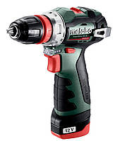 Metabo Шурповерт-дрель POWERMAXX BS BL Q, аккумуляторный, Li-Power, 2*12 В, 2 Ач, кейс, 0.7кг Povna-torba это