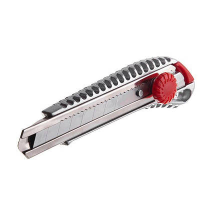 Ніж сегментний 18 мм, алюмінієвий корпус INTERTOOL HT-0507