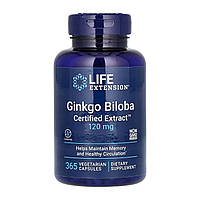 Экстракт Гинкго Билоба Ginkgo Biloba Certified Extract™ 120мг – 365 вег.капсул