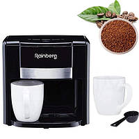Маленькая кофеварка Rainberg RB-613, Маленькая кофемашина для дома, Капельная кофеварка RO-510 для дома