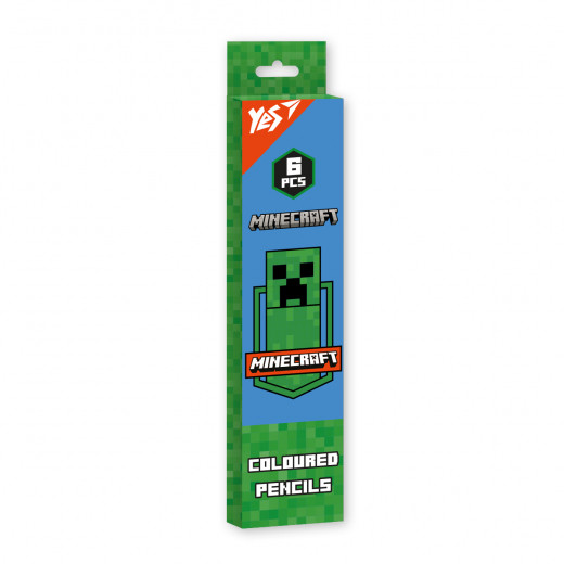 Олівці Yes Minecraft Creeper 6 кол, фото 1