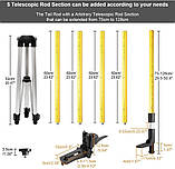 Штанга з триногою 3,7 м різьба 1/4" та 5/8", фото 5