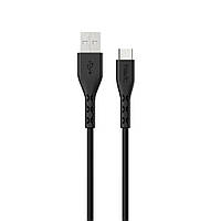 Кабель usb type-c 2а hv-h68 1м чорний HAVIT HV-H68-1m-HAVIT