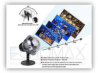 Проектор новогодний разноцветные точки SH-003 PIC-05-12 Праздничное освещение Уличный проектор