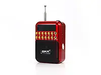 Портативный радиоприемник BKK USB/MP3 B872 (питание 1 Аккумулятор 18650 или Сеть 220 В) Приемник фм радио