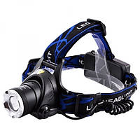 Налобный фонарь Bailong BL-6699 Black/Blue T6 2 x 18650