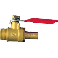 Кран кульовий 1/4" зі штуцером на 10 мм