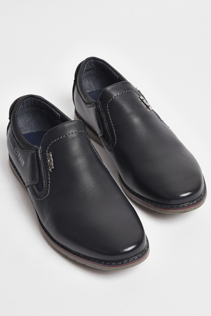 Туфлі дитячі для хлопчика темно-синього кольору 176094T Безкоштовна доставка, фото 1