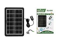 Панель солнечная CL-680 (LED Tube лампа 2 шт) Фонари на солнечной батарей Портативные солнечные батареи
