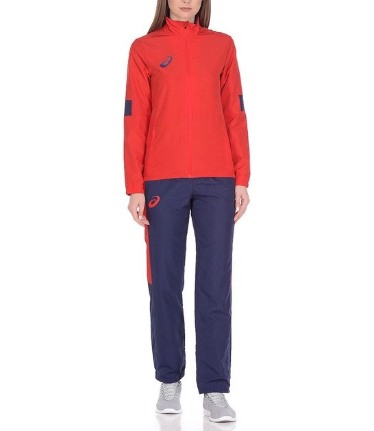 Жіночий Спортивний Костюм Asics WOMAN LINED SUIT Червоний Синій XS (156864-0600 XS)