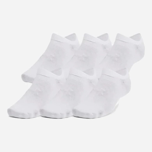 Шкарпетки UA Essential No Show 6pk Білий Уні L (1382611-100 L)