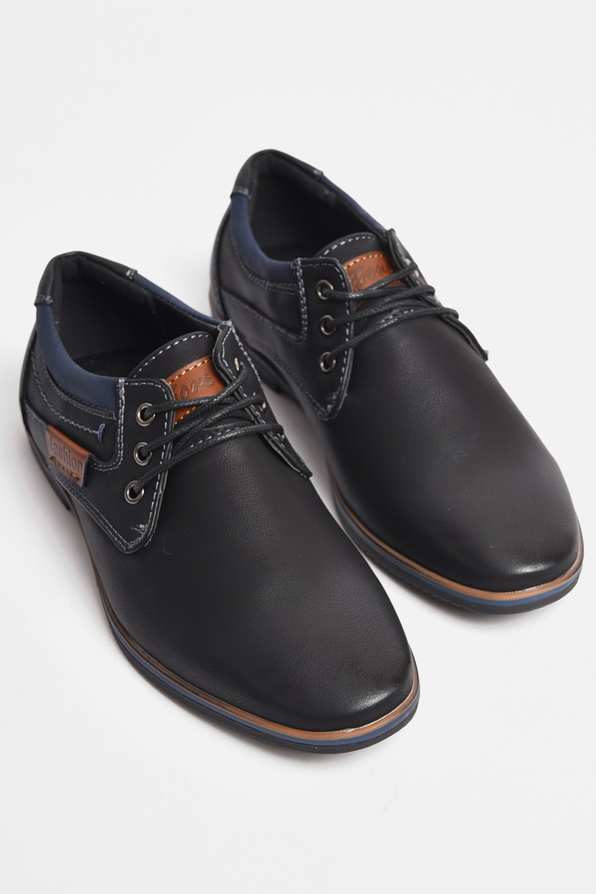 Туфлі дитячі для хлопчика темно-синього кольору р.32 176119P, фото 1