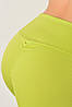 Лосини жіночі в рубчик  puch-up салатового кольору 175951P, фото 4