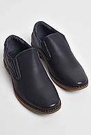 Туфли подростковые для мальчика темно-синего цвета 176125P