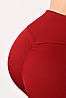 Лосини жіночі в рубчик  puch-up червоного кольору 175954P, фото 4