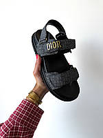 Dior Slippers Logo Black 36