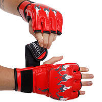 Перчатки для смешанных единоборств MMA BO-3207 S Красный (37429086)
