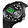 Годинник наручний з підсвічуванням Skmei 1761BKWT 3 ATM 49 мм Black, фото 2
