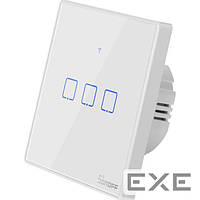 Умный выключатель SONOFF Smart Wall Touch Switch 3-button White (T2EU3C-TX)