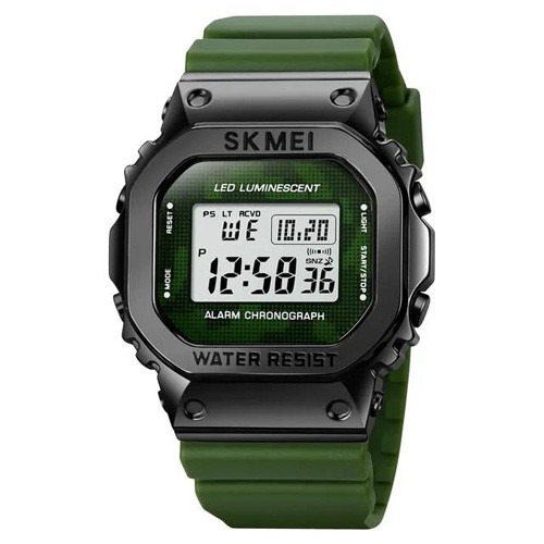 Годинник наручний чоловічий Skmei 1851AG 39 мм Black/Green