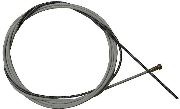 Спираль подающая белая L-340мм для проволоки d-0,6-1,0мм - фото 1 - id-p28076838