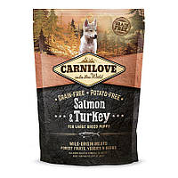 Сухой корм для щенков крупных пород Carnilove Salmon Turkey Large Breed Puppy 1.5 кг (859560 EJ, код: 7568092