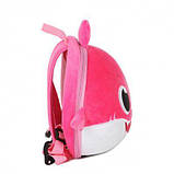 Рюкзак детский Supercute Акула, розовый (SF120-b), фото 3
