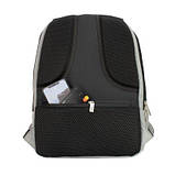 Рюкзак для підлітка (міський) Optima 17", білий/чорний (O96907-03), фото 2