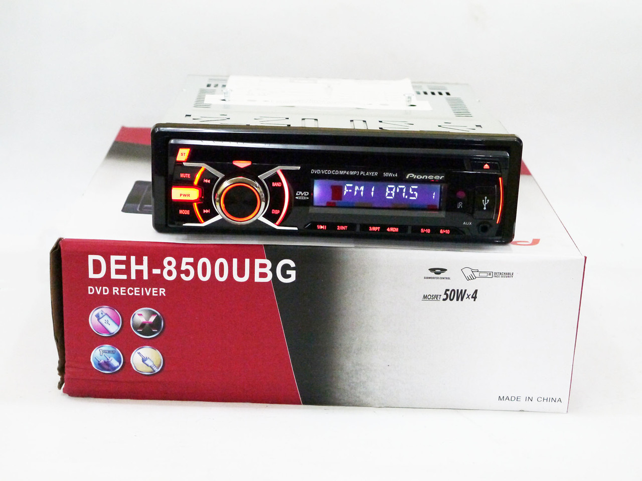 DEH-8500UBG Автомагнітола DVD+USB+Sd+MMC знімна панель